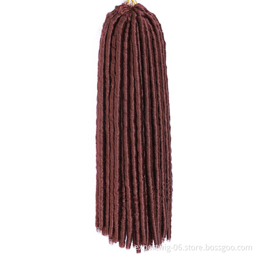 Straight Dread Locs Hair 14 inch Faux Locs Crochet Braid Hair Dread Lock Synthetic Hair Extensions